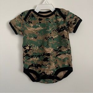 Marine’s Tiny Trooper USMC Baby Onesie-Size 3 to 6 Months